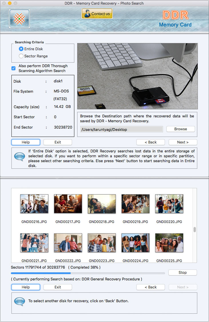 Screenshot of Mac Datarecovery
