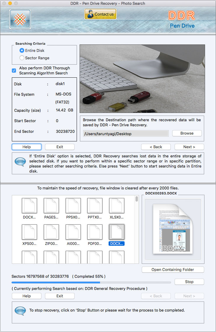 Screenshot of Disk Repair Mac