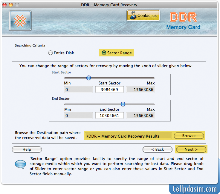 Mac Memory Card Data Recovery Software recovers data from XD SDHC, SD