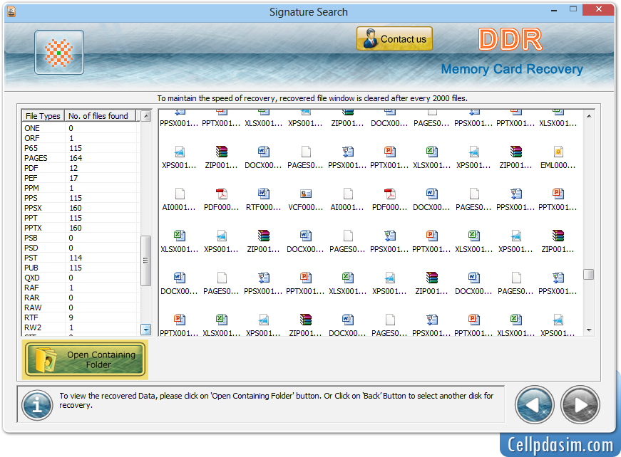 Memory Card Data Recovery Software Screenshots of how to restore