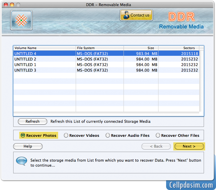Mac Removable Media Data Recovery Software