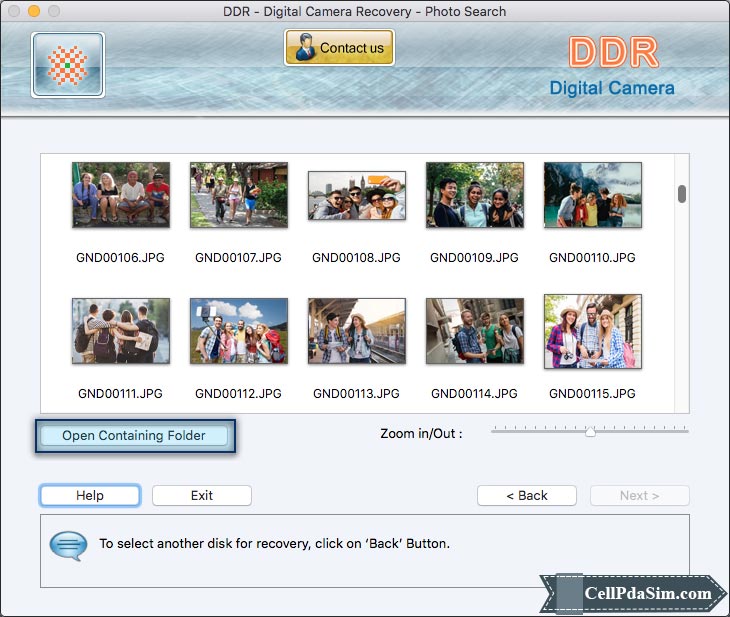 View Recovered Data Digital Camera Recovery Data files View