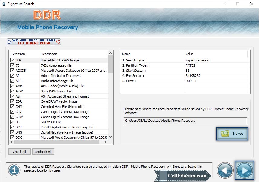 Mobile Phone Data Browse the Path